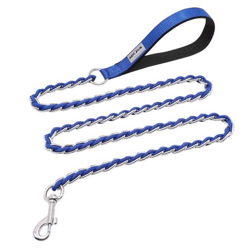 Chain Dog Leash Bite (Blue / 4FT(80-150lb))