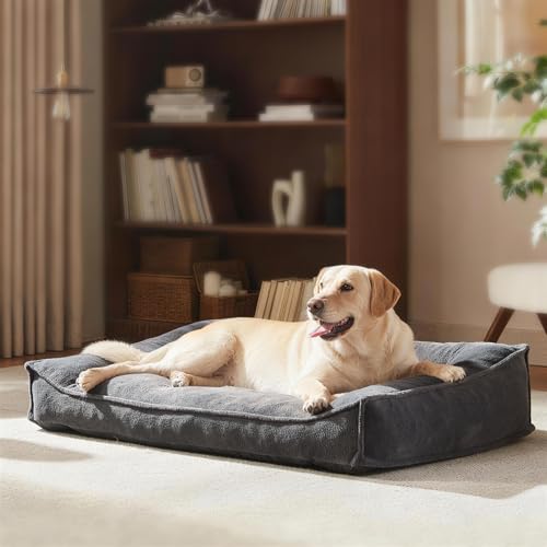 Orthopedic Dog Bed Large Sized Dog (Grey / 38"L x 28"W x 8.5"Th)