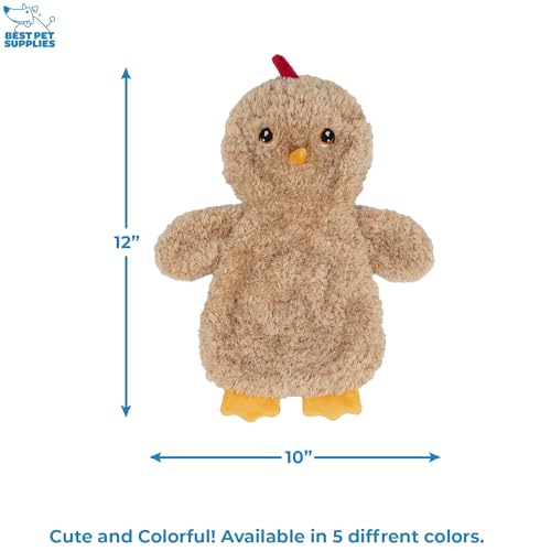 Interactive Squeaky Dog Toy (Crinkle Chicken (Khaki) / Large)