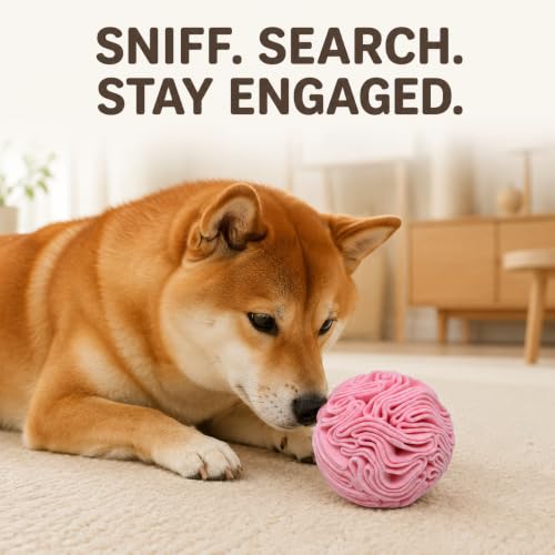 Snuffle Ball for Dogs (Light Red / Small)