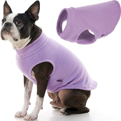 Stretch Fleece Vest Dog Sweater (X-Large Length (16.5") / Lavender)