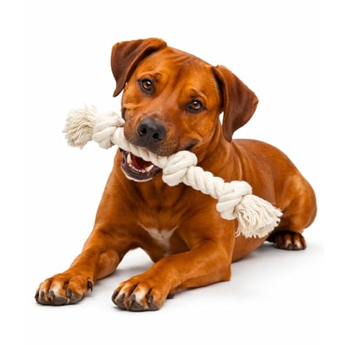 Dog Rope Toys for Large (3 knots (Pack of 2))