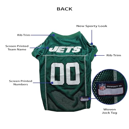 NFL New York Jets Dog Jersey (New York Jets / Small)