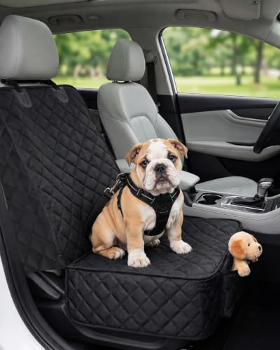 Dog Car Seat Cover (Black / Passenger Side)