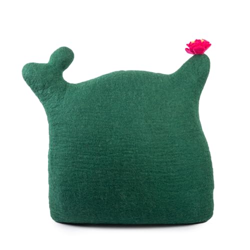 Luxurious Merino Wool Cat Cave (Cactus)