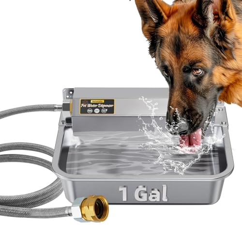 1Gal 3.8L Automatic Water Dispenser for Dogs (SS-sliver)