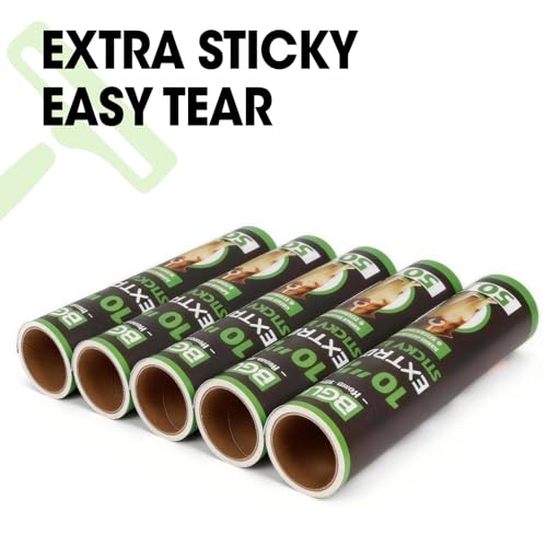 10 Inch Lint Roller Refills (4 Rolls 200 Sheets)