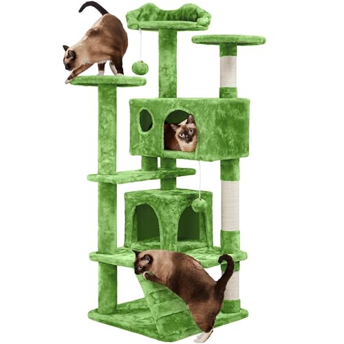 54in Cat Tree Tower (Green / 54in)