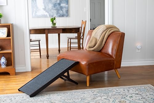 Adjustable Pet Ramp for Small Dogs (Espresso - 16")