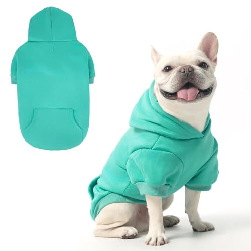 Dog Hoodie for Large Medium Small Dogs (Lake Blue / Medium)