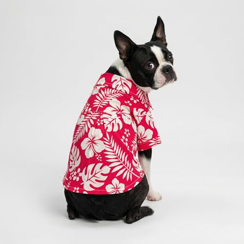 Hawaiian Floral Dog Shirt (X-Small / Tropical Flower)
