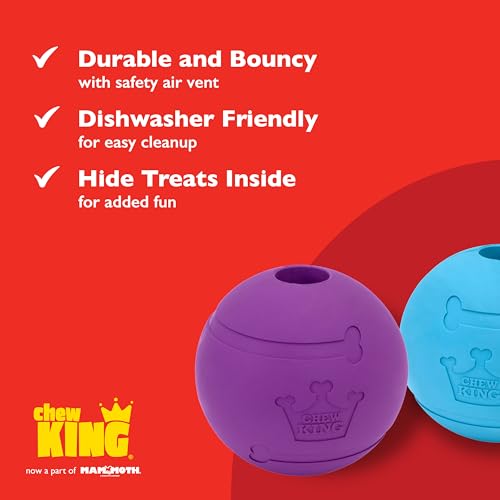 Fetch Balls Extremely Durable Natural Rubber Toy 4 inch (2-Pack (4" Balls))