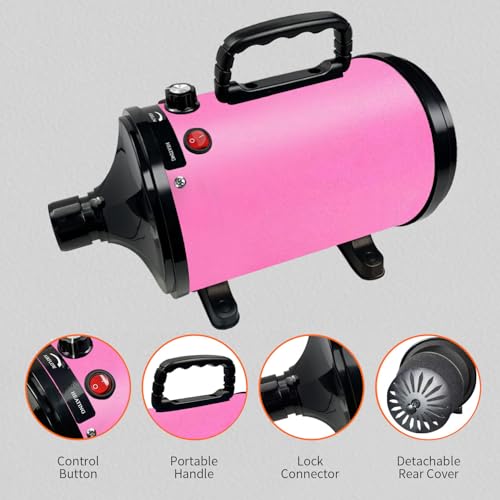 Dog Dryer for Pet Grooming (Pink)