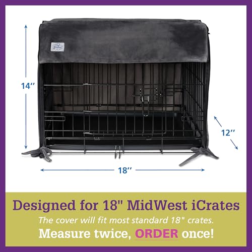 Dog Crate Cover (Ivory / 18.0"L x 12.0"W x 14.0"H)