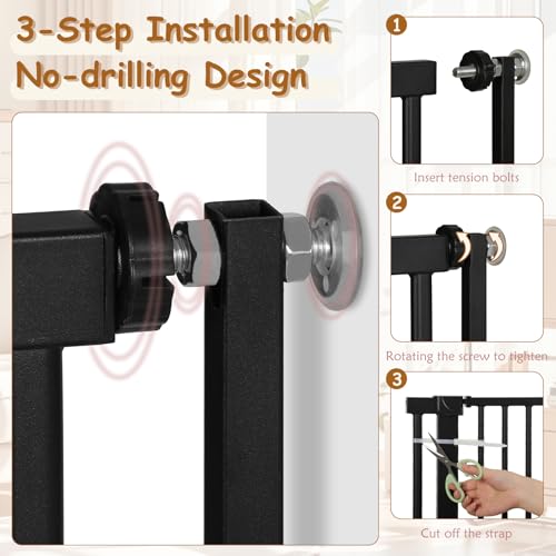 55'' Extra Tall Cat Gate (55" Tall x 30.1 - 34.1" Wide)