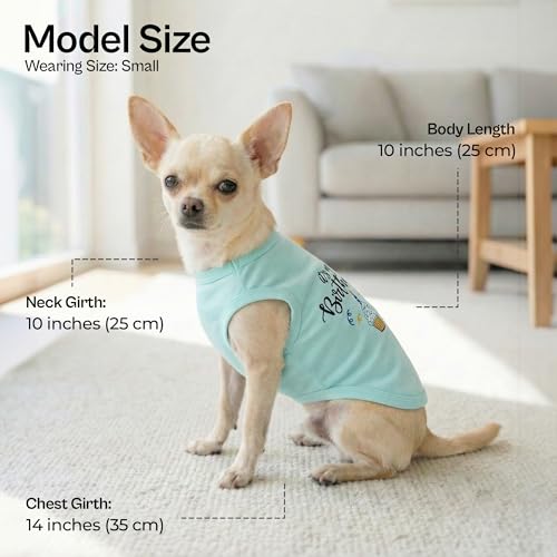 Dog Shirt 100% Cotton Shirts for Small Dogs (XS)
