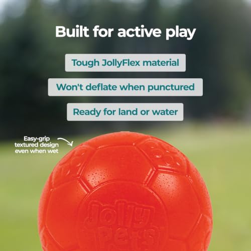 Medium Soccer Ball Floating (6 Inch Diameter / Orange)