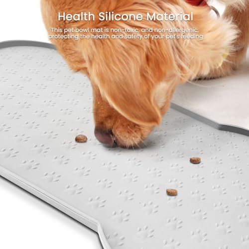 Dog Food Mat Anti (25.6" x 13" / White)