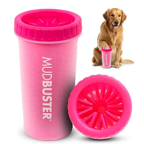 MudBuster Portable Dog Paw Cleaner (Pink / Large)
