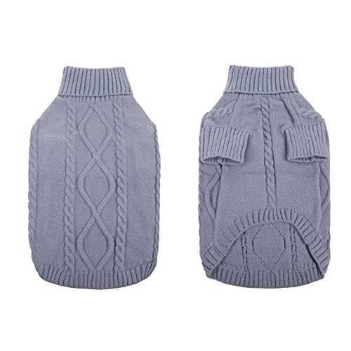 Dog Sweater for Small to Large Dogs (Large / Grey)