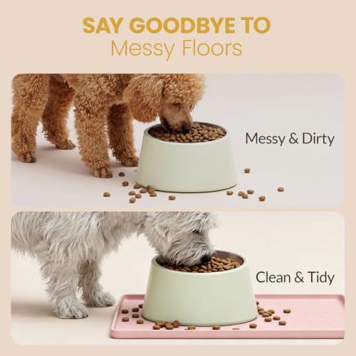 Silicone Pet Feeding Mat (Pink / 28''L x 20"W)