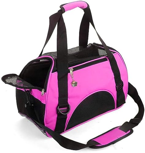Cat Carrier Soft (Small-RoseRed)