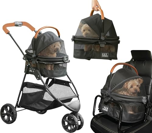 3-in-1 Travel System View 360 Stroller, Dark Charcoal (Dark Charcoal- 3 Wheel)