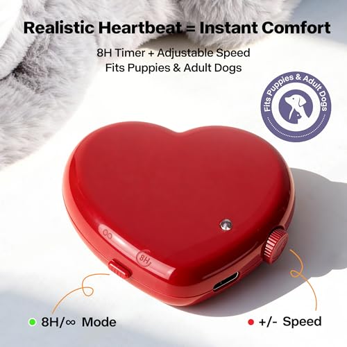 PetPrime Dog Plush Toy with Heartbeat for Puppies (Light Gray)