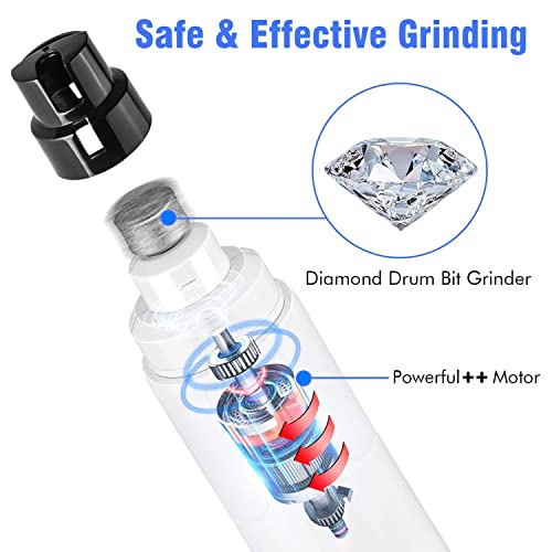 Dog Nail Grinder with LED Light (White)
