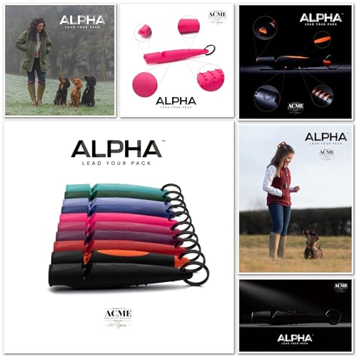 Alpha 210.5 Dog Training Whistle with Enhanced Ergonomic Grip. BPA (Black on Day Glow Green)
