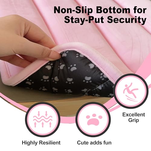 Dog Crate Pad (XS(18"*12"*1.5") / New-Pink-1pc)