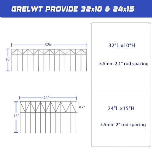 15 Pack 24" L x 15" H Animal Barrier Fence (24" x 15" 15 pack / Black)