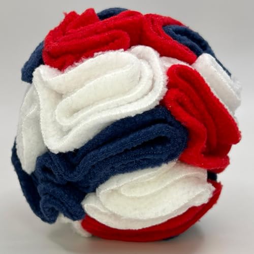 Puppy Small Breed Snuffle Ball Toy Celebration Red White Blue (Celebration Red White Blue / Small)