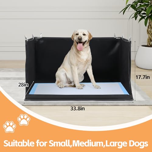 Dog Pee Pad Holder with High Walls (33.8"L x 28"W x 17.7"H)