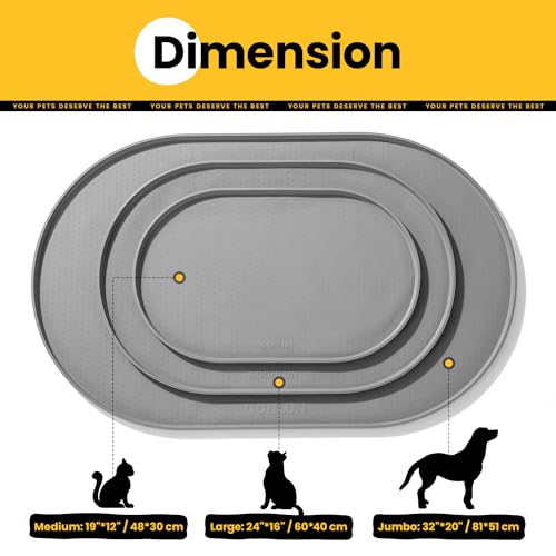 Dog Food Mat 1 (19 x 12" - Standard / Turquoise)