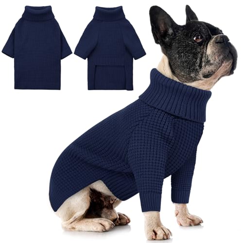 Small Dog Sweater (Navy Blue / Small)