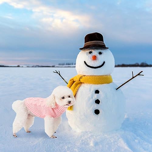 Turtleneck Dog Sweater (X-Small / Flesh Pink)