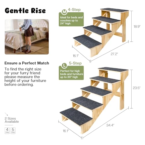 4 Step Dog Stairs for Large Dogs (4-Step)