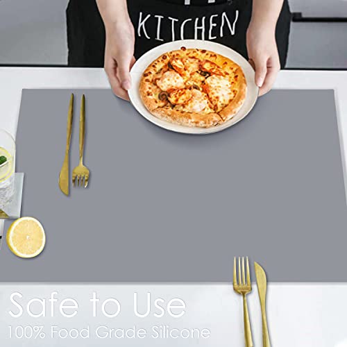 Extra Large Silicone Mats for Kitchen Counter (05-dark Gray / 27.6"L x 16"W)