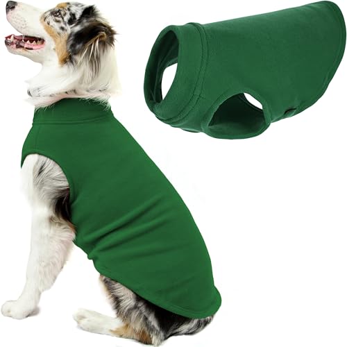 Stretch Fleece Vest Dog Sweater (6X-Large Length (27.5") / Forest Green)