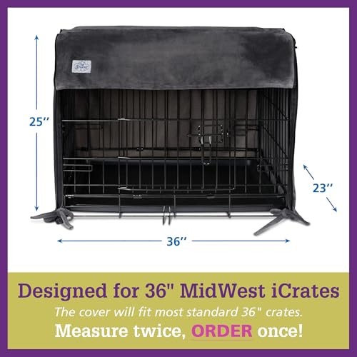 Dog Crate Cover (Pink Blush / 36.0"L x 23.0"W x 25.0"H)
