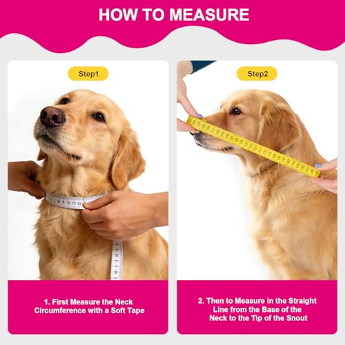 Sponge Core Dog Cat Cone Collar for After Surgery Recovery (L (Neck: 11"-14") / Grey+Pink)