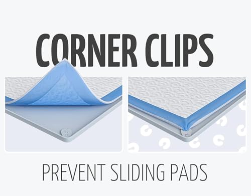 Dog Pee Pad Holder Tray Fits for 30” x 23” Pee Pads (30 x 23 Inches / Sky Grey)