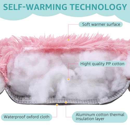 Self Warming Cat Bed (Navy Blue / M: 20"x24")