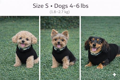 Dog Fleece Vest Sweater with Leash Ring (S (4-6lbs) / Black)