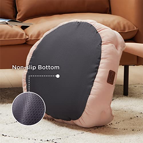 Small Dog Bed Washable (25"L x 21"W x 8"Th / Peach Pink)