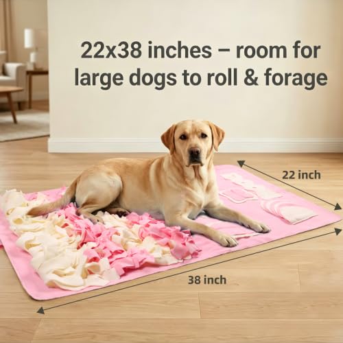Snuffle Mat for Dogs (Pink / Medium 22x38 inch)