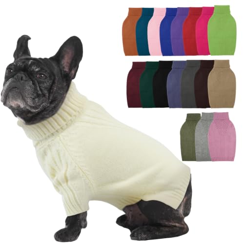 Small Dog Sweater (White / Large)