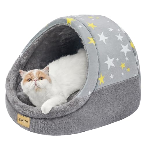 Cute Cat Beds for Indoor Cats (Large / Gray)