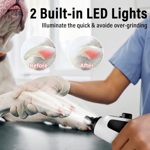 Smart 6 Speed Dog Nail Grinder (White)